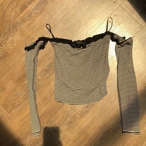 Off the shoulder crop top